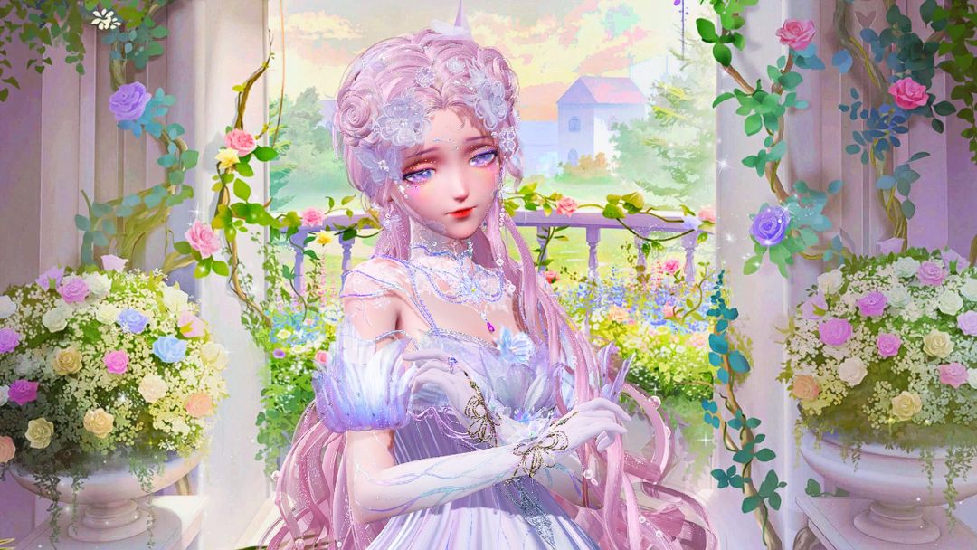 感觉花套这种油画风格好美 2