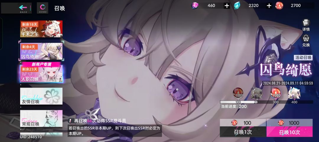 非常好牢猫复活,使我的卡池旋转 2