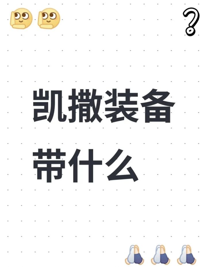 凯撒装备带啥截图