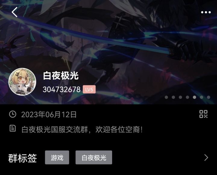 白夜极光交流群截图