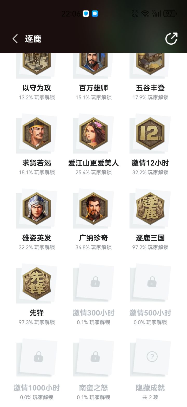 隐藏成就解锁了不显示截图