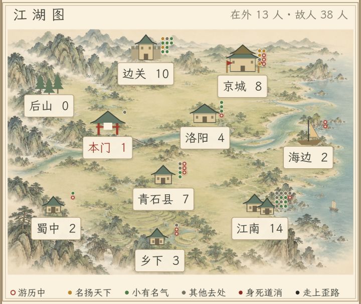 《门风》开发日志 06|添加更全面的江湖截图