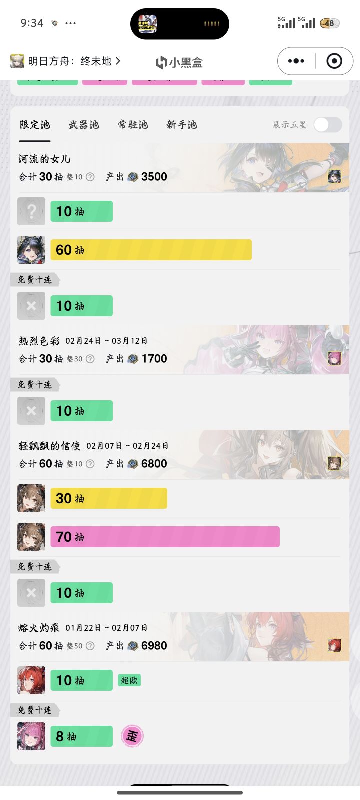 试图月卡党全图鉴ing截图