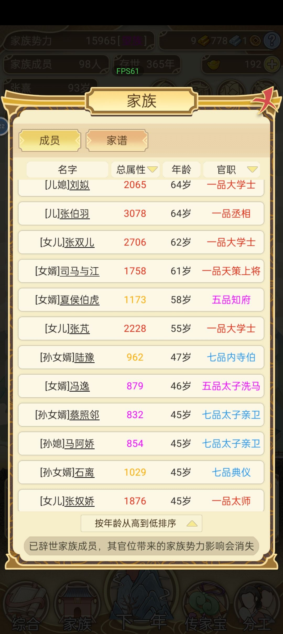 家里6个一品,权倾朝野哈哈 1