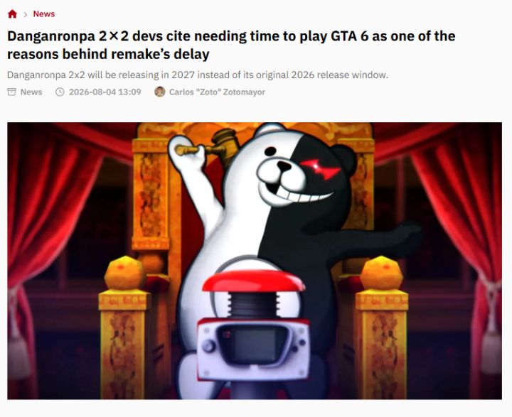 小高和刚自曝跳票真相!竟是因为要玩GTA6截图