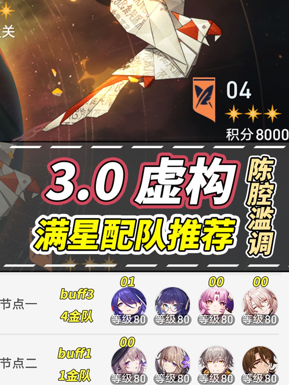 【V3.0攻略】虚构叙事·陈腔滥调｜配队攻略截图