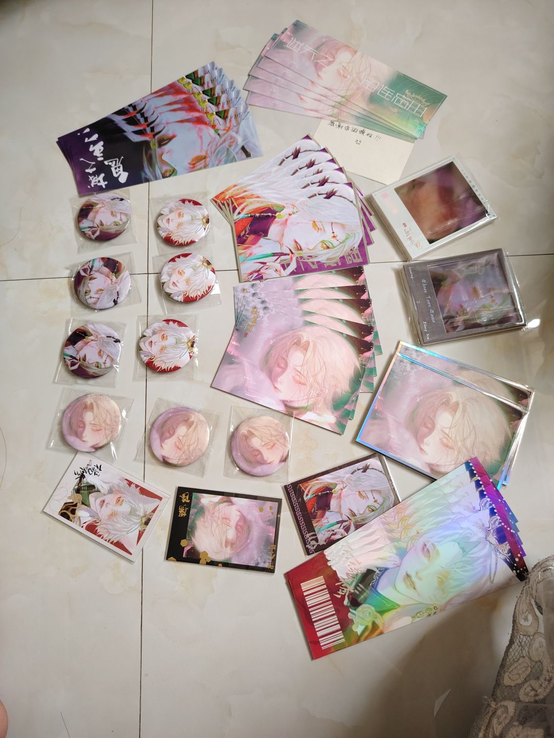 之前授权的无盈利的团寄过来的制品 1