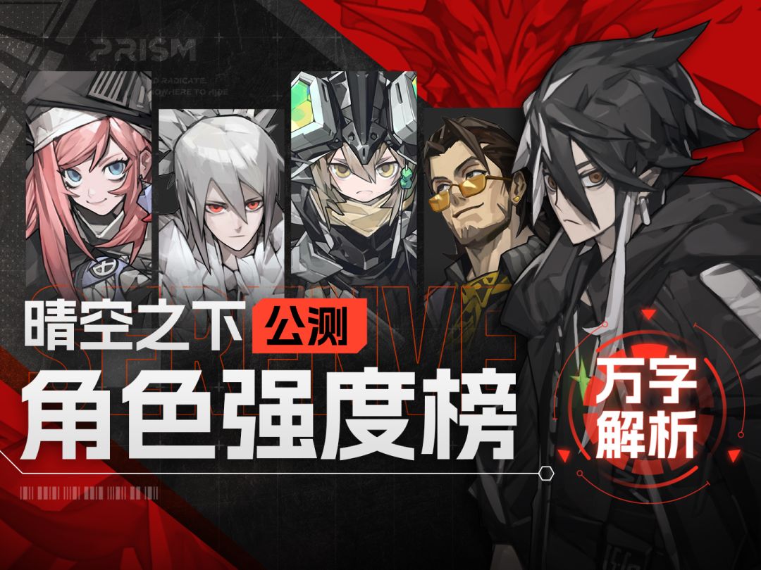 【晴空之下】这些角色必练！公测角色强度榜+全角色详解+装备作业截图