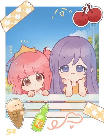 蓝天、汽水、还有妈妈按下快门的那一秒📸