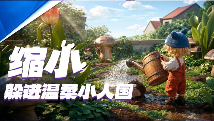 小人国童话世界!化身小人,多人联机共建家园,花海滑翔自由探索截图