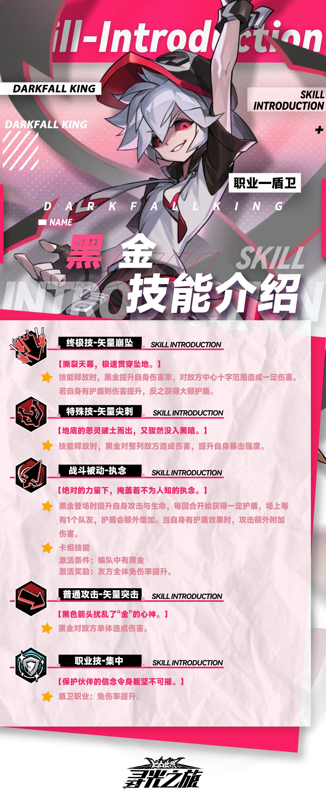 参赛者们大家好呀！
今天9022为大家带来了『黑金』的技能介绍以及进阶效果，助各位参赛者更好地安排作战伙伴~ ​​​
#凹凸世界寻光之旅截图