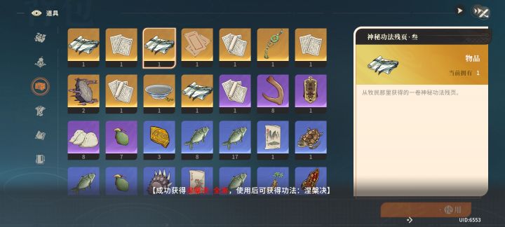 涅槃诀合出来了,半血套盾流派用的截图