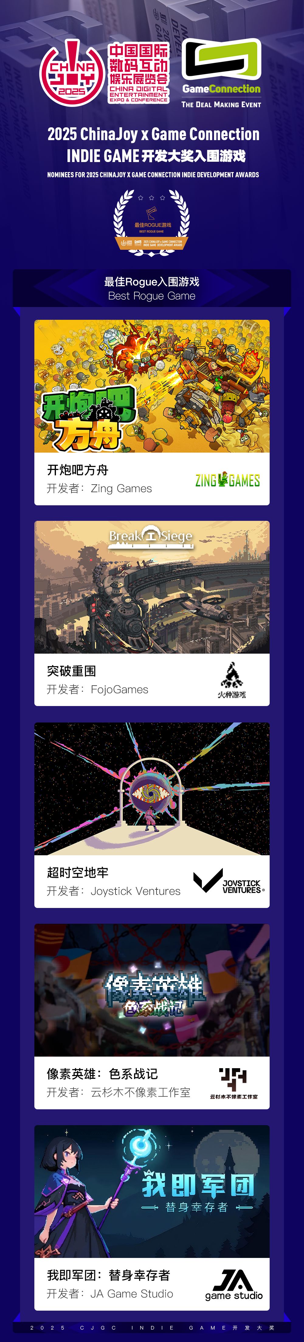《开炮吧方舟》入围三项ChinaJoy独游大奖! 2