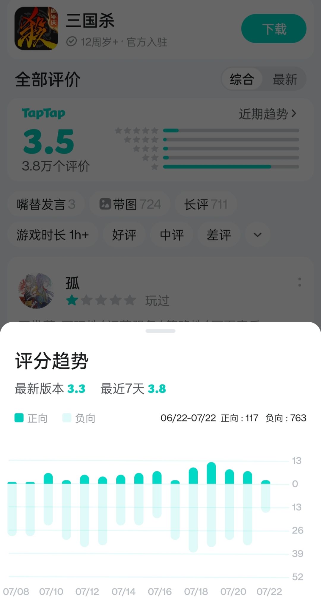 星痕共鸣:新游换旧游!评分新史低 2