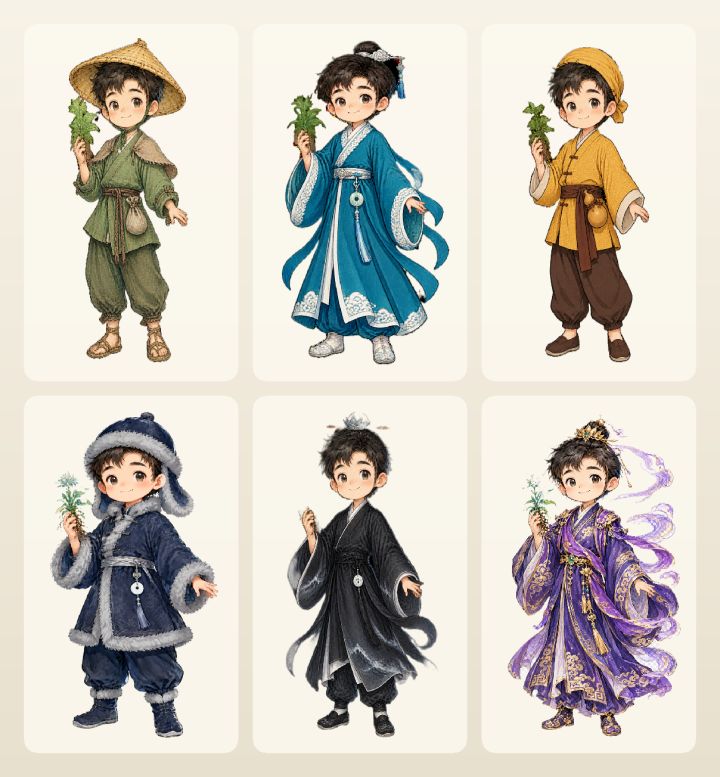 V1.5版本大更新~装扮坊上线:六套主角时装截图