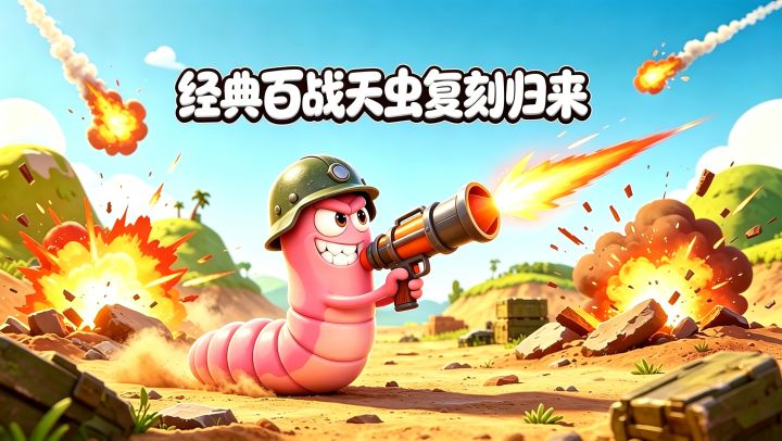 曾经风靡全网吧的《百战天虫》,如今经典复刻归来,还是内个味!截图