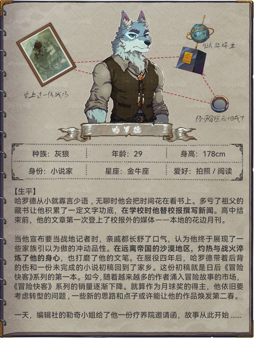 🥰福瑞控狂喜！《水银疗养院》人物档案分享 2
