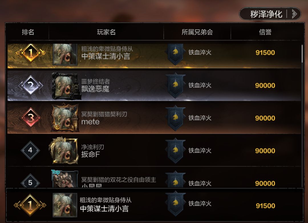 【微氪不哭】秽泽净化活动90000分单回合低氪高练拿头像指南,附赠不闪退技巧 1