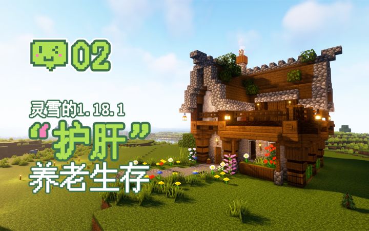 【我的世界】“护肝”养老生存02—中世纪生存小屋截图