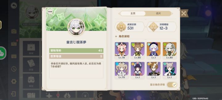 趁着没开深渊13层,赶紧截图留念一下截图