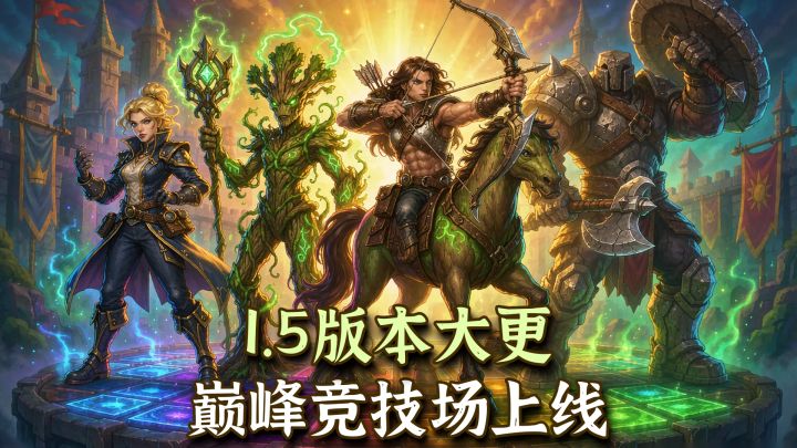 1.5版本大更新来了!巅峰竞技场加星界尖塔,公会兄弟一起肝截图