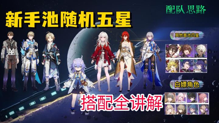 【跃迁测试攻略】#萌新指南# #阵容推荐# 第一张五星卡如何搭配?新手池随机五星搭配全讲解/配队思路/套用公式?配队萌新必看(进阶篇)【崩坏:星穹铁道】截图