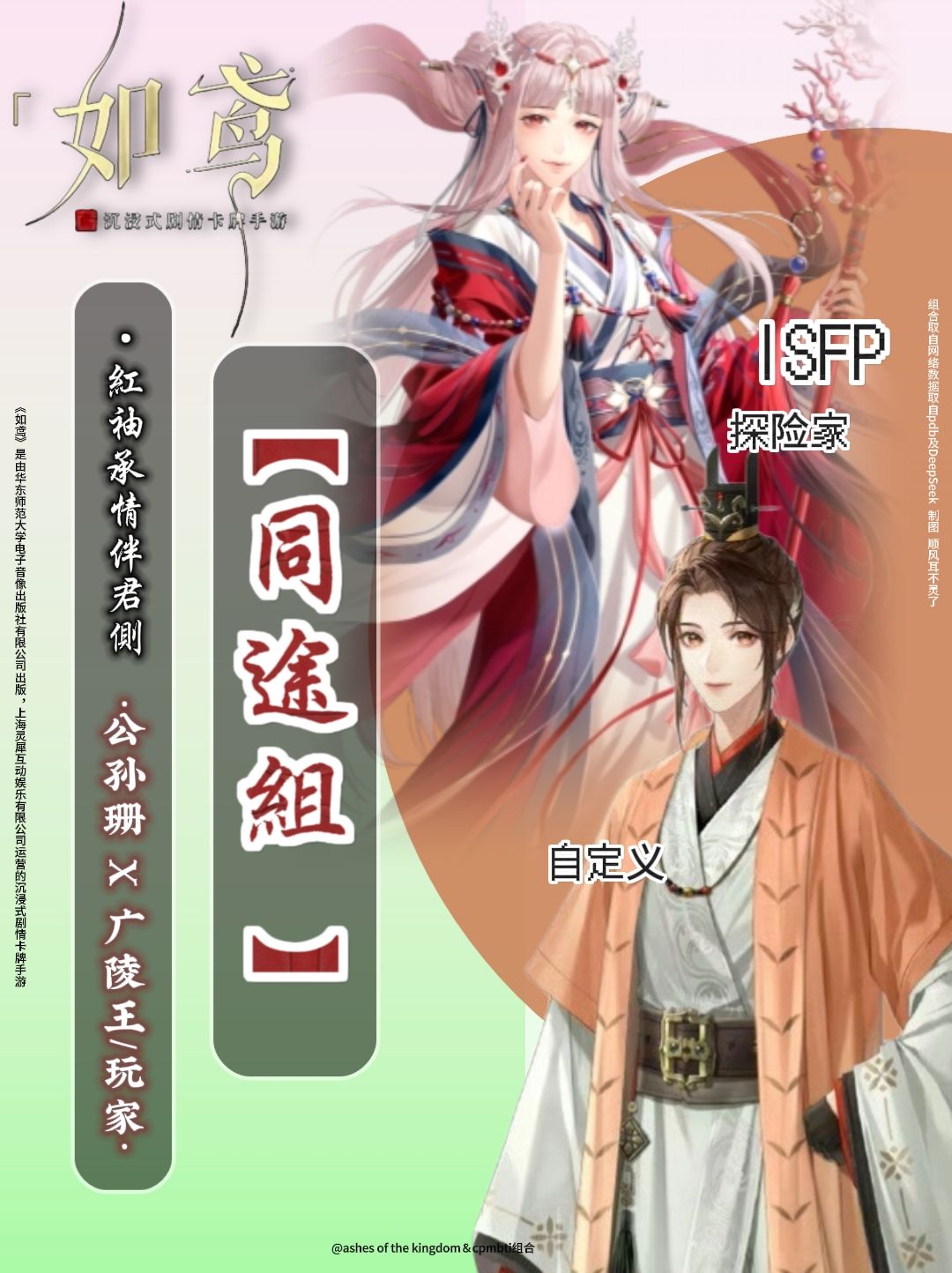 如鸢✖️MBTI｜角色人气cp组合🔥 2