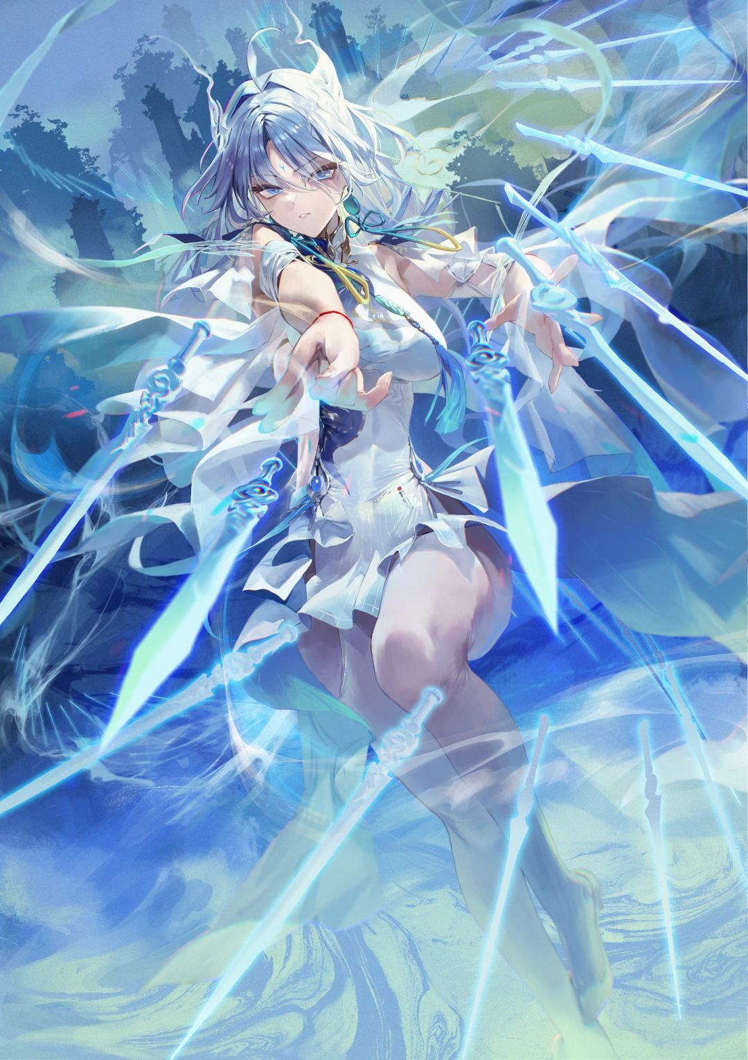 被这蓝色的光硬控了！💙 2
