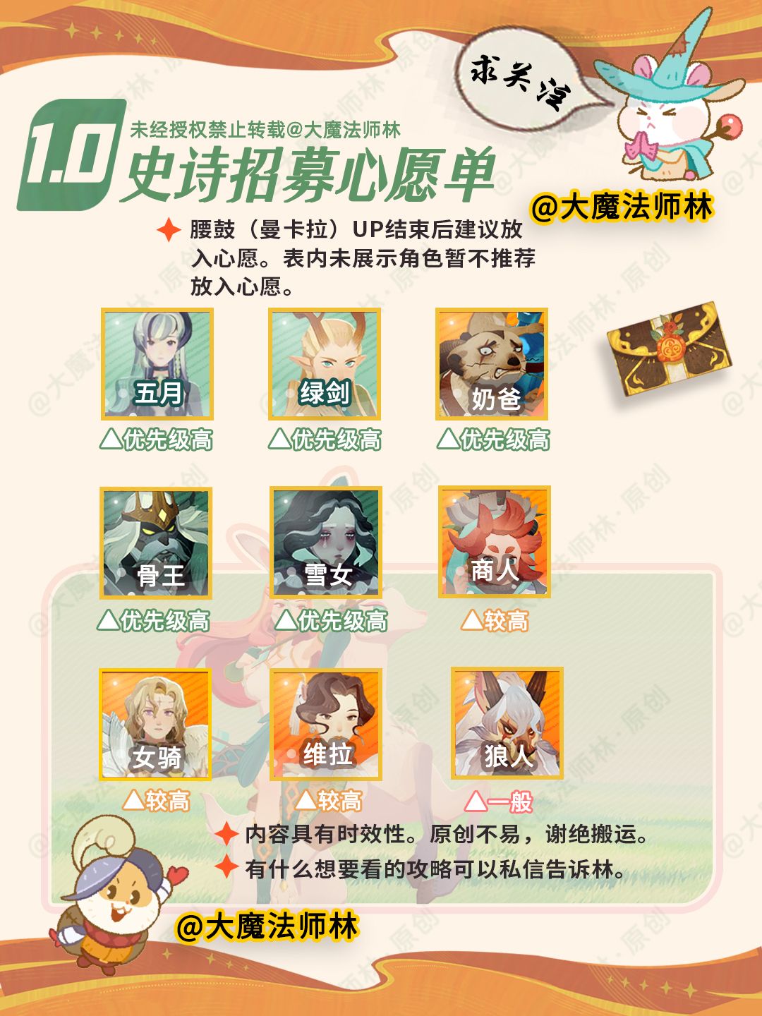 剑与远征启程/心愿单推荐 2