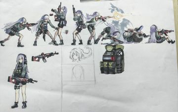 战术白毛 八连动
灵感很大程度是来自42的套装
其实这个坑没填完，最近比较忙就先发出来了，工坊的创作接力我也在做，另外还排了两个套装（）