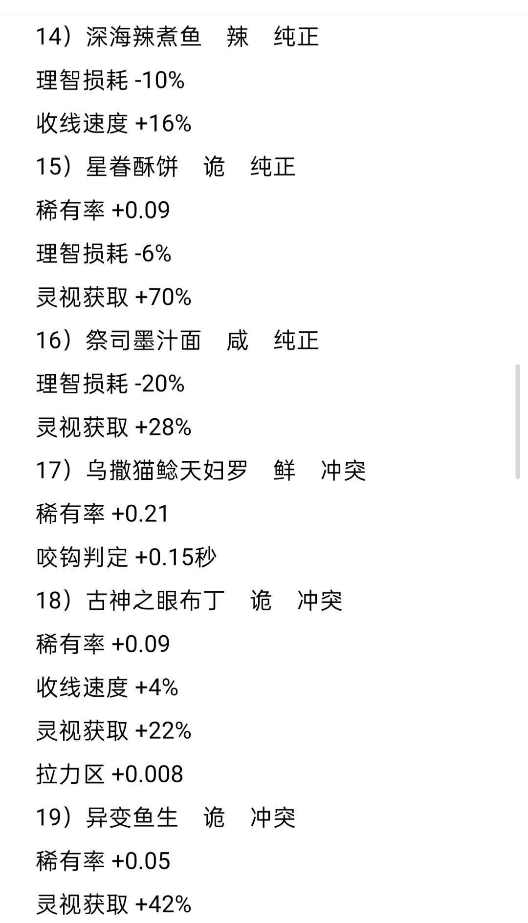 阿莱耶夜钓全食品效果 3