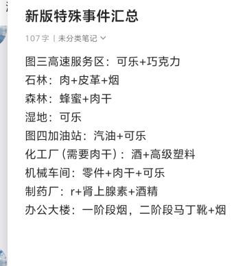 新版特殊事件汇总