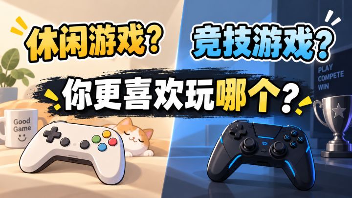 为什么有的人只玩休闲游戏,不玩竞技游戏?截图
