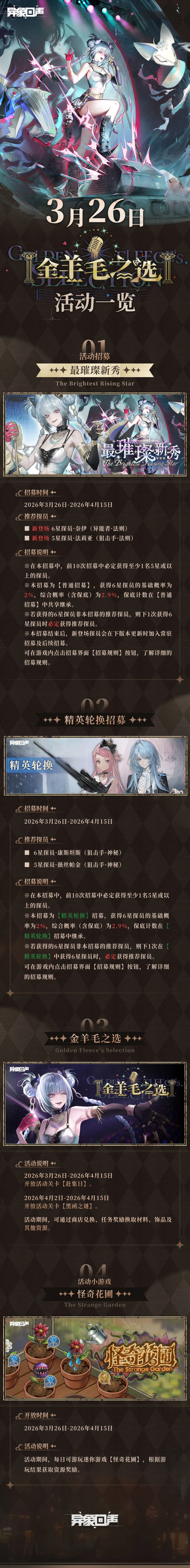 金羊毛之选版本3月26日上线!探员奈伊登场 1