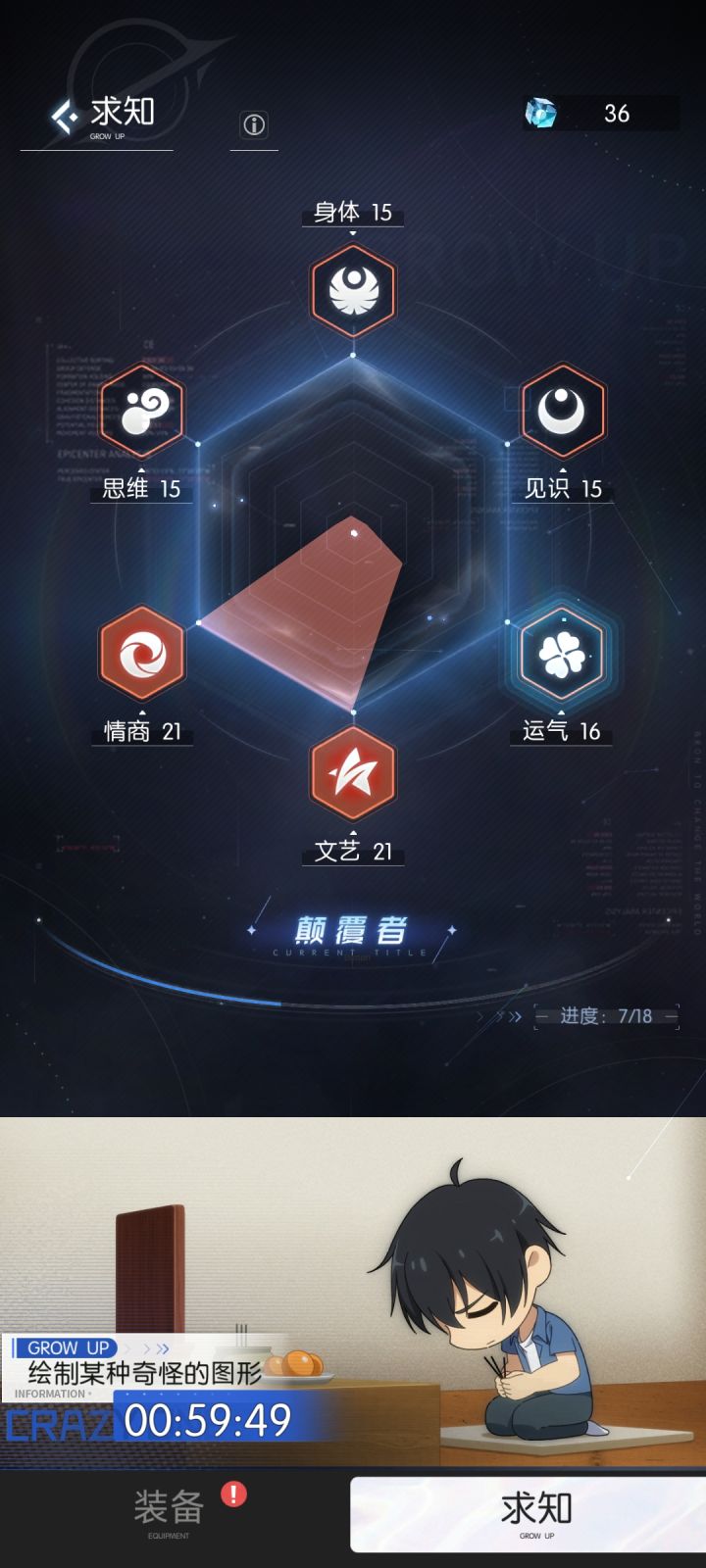 这些属性有啥用呀,比如思维,运气啥的截图