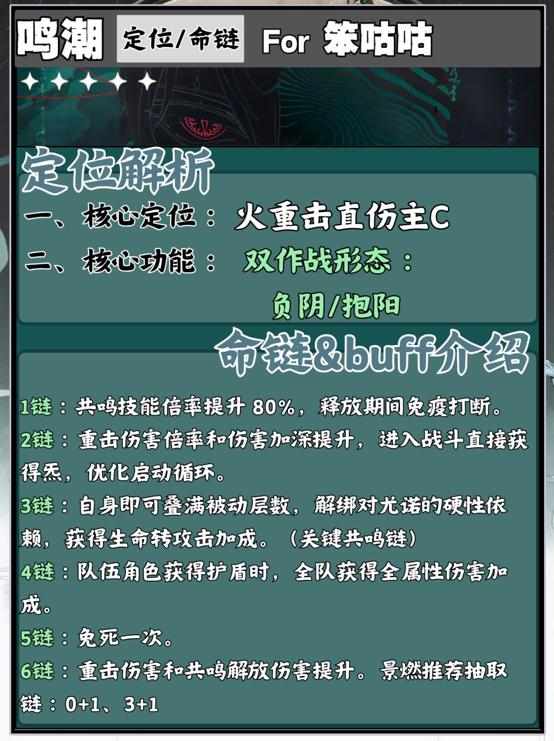 鸣潮|3.6下半版本“景燃”角色攻略 2