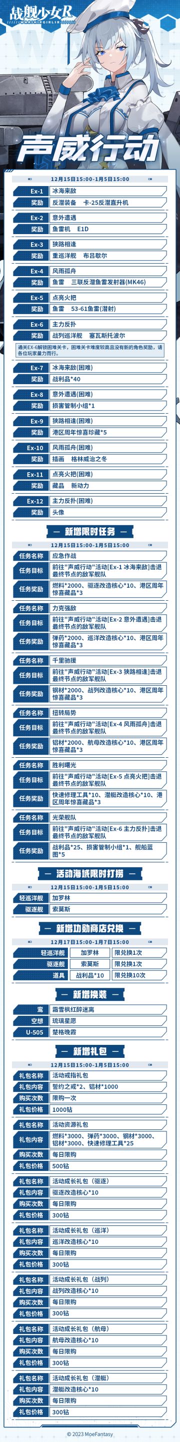 2023.12.15维护公告 & 声威行动活动公告