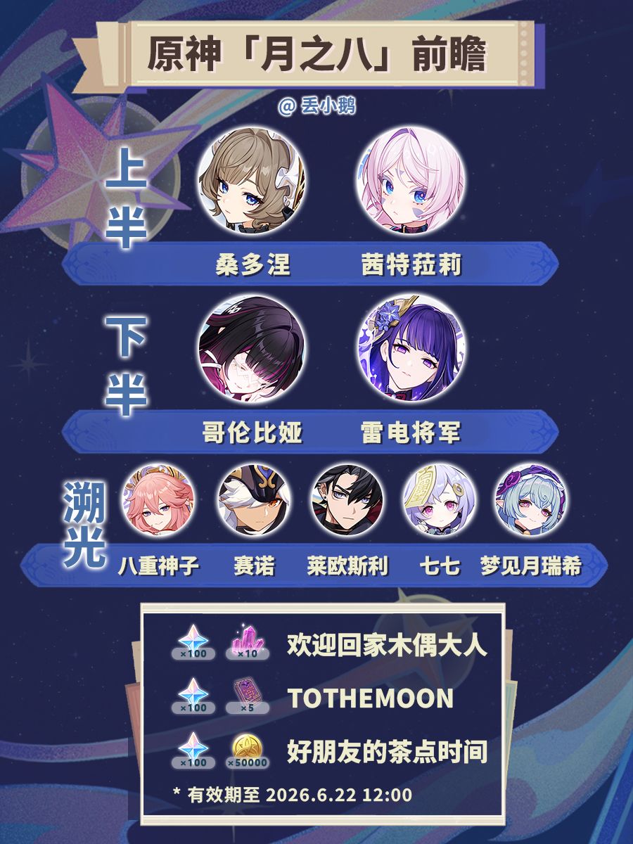 【原神月之八】前瞻 1