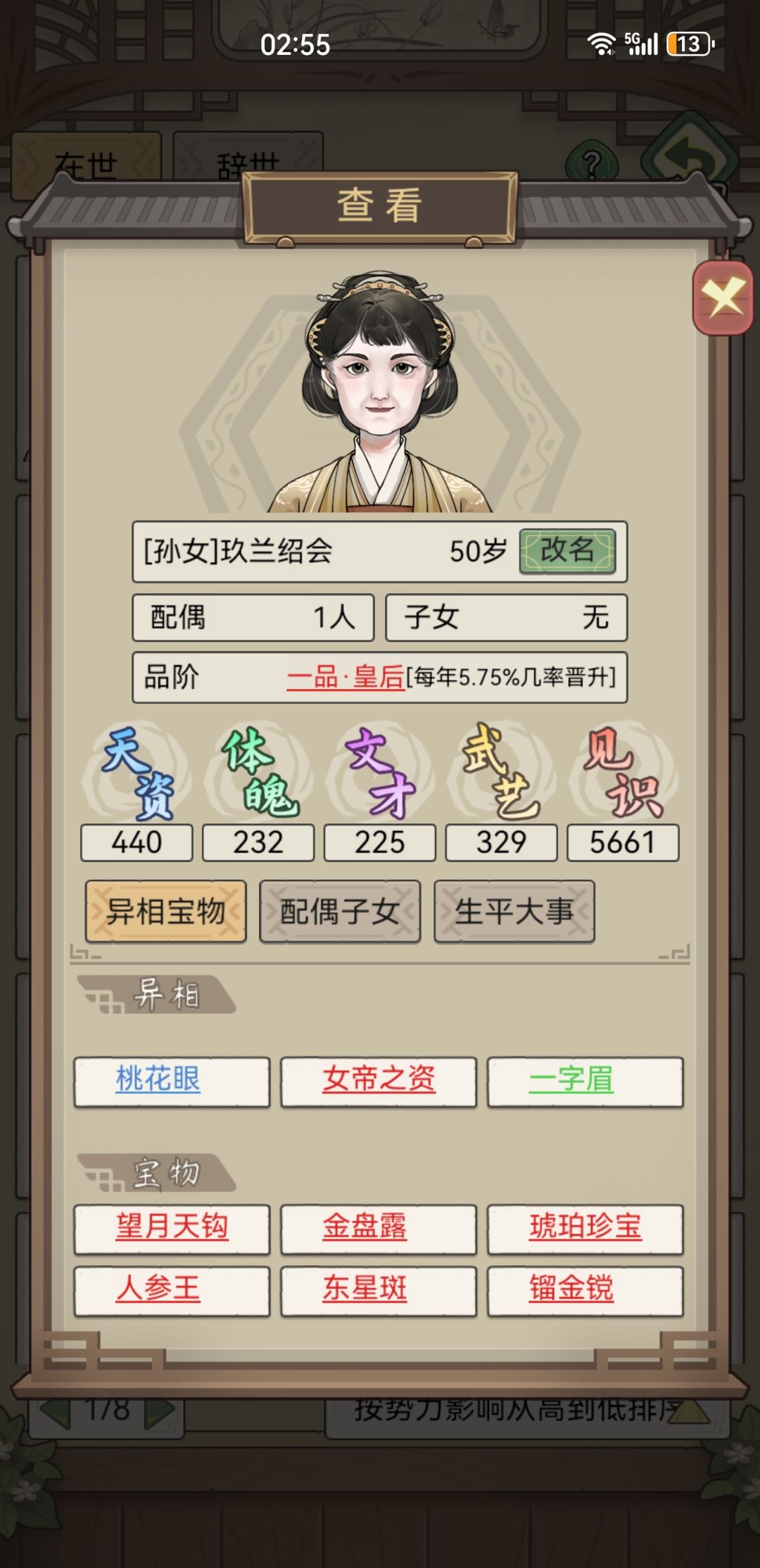 不愧是有女帝之资的孙女当了皇后了 1