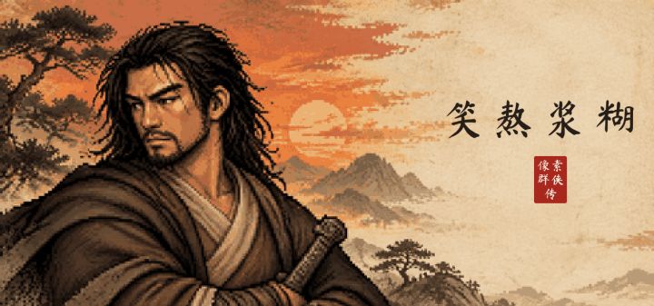 一壶酒，一轮月，天下英雄皆故人。截图