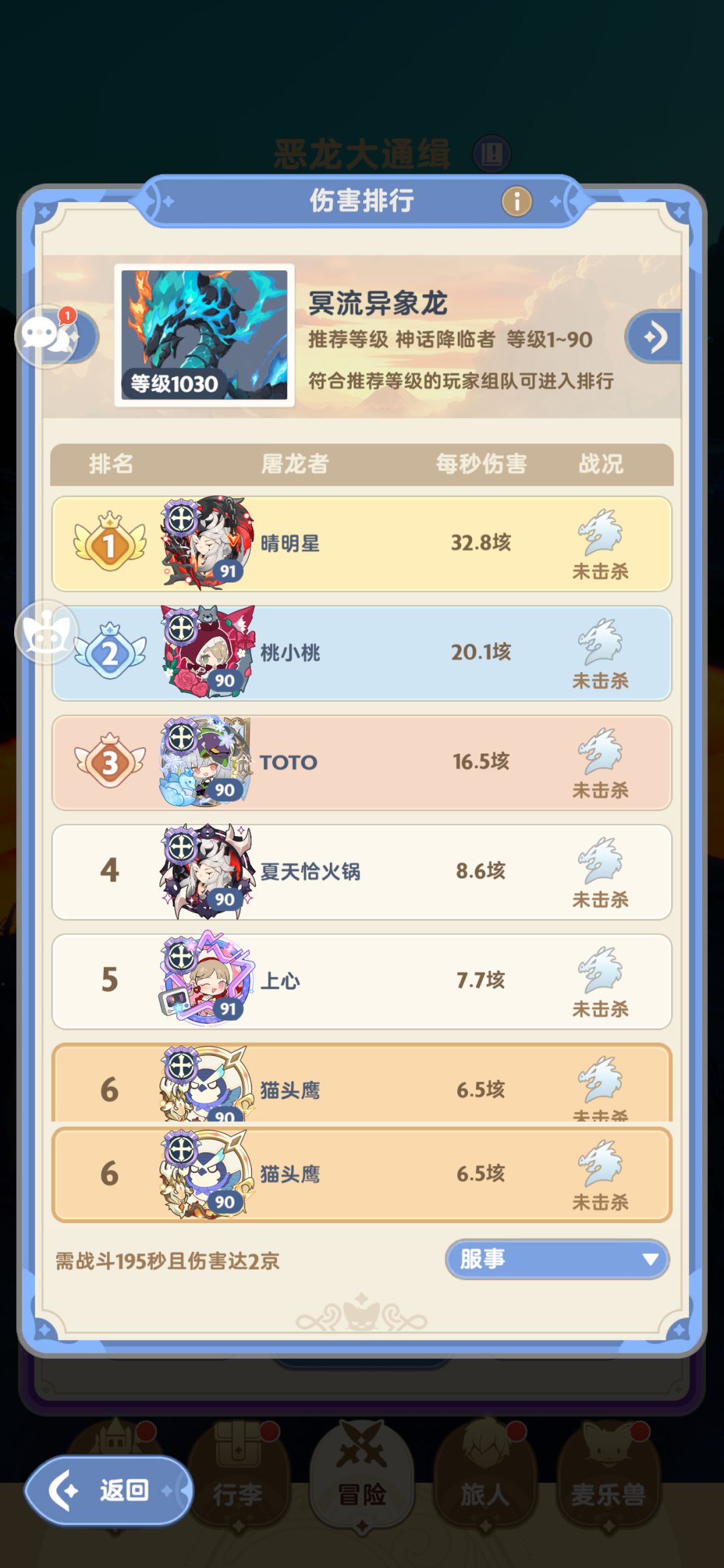 零氪服事7转第一条龙6.5垓截图