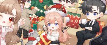 谁能拒绝一个头戴圣诞帽的可爱顾总呢？