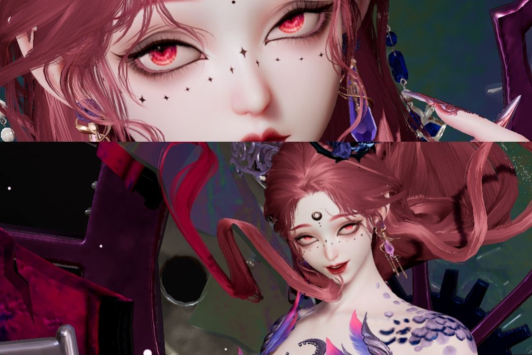 【朔月神临】前八色盘染色搭配分享 14