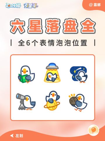 六星落盘 全6个星球泡泡位置 表情获取攻略