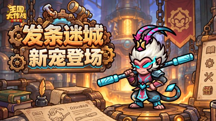 发条迷城现已开启!新宠水晶蝙蝠、新皮肤霆光战猿强势登场截图