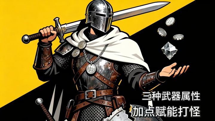 半挂机文字策略游戏，置办装备打倒怪物截图