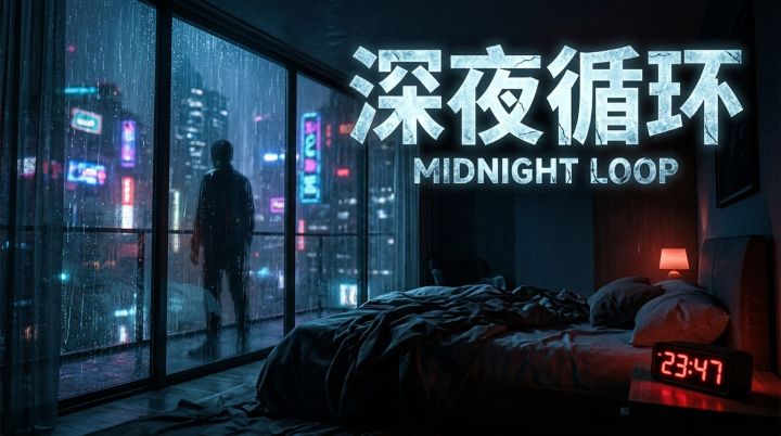 每晚 23:47 准时醒来——悬疑互动影游《深夜循环》正式上线截图