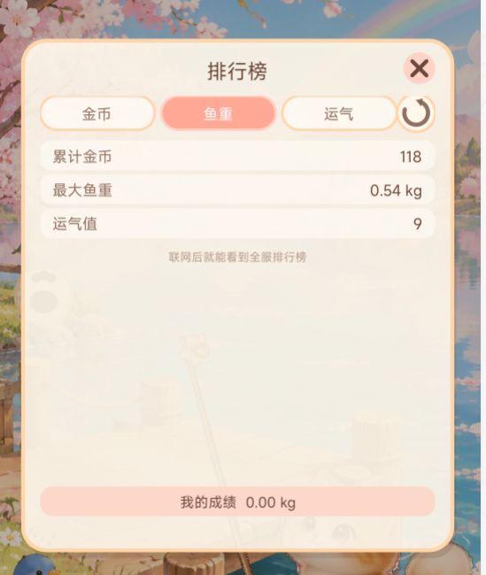 更新排行榜，图鉴，背景图截图