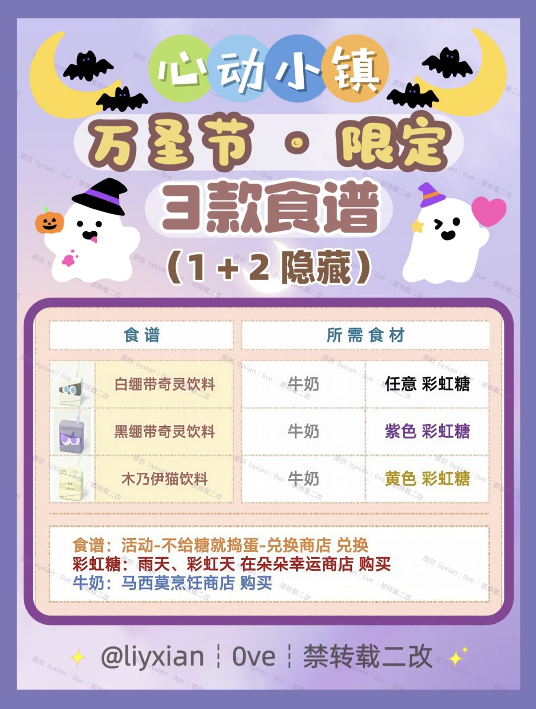 【心动小镇】万圣节 3款限定食谱 攻略 2