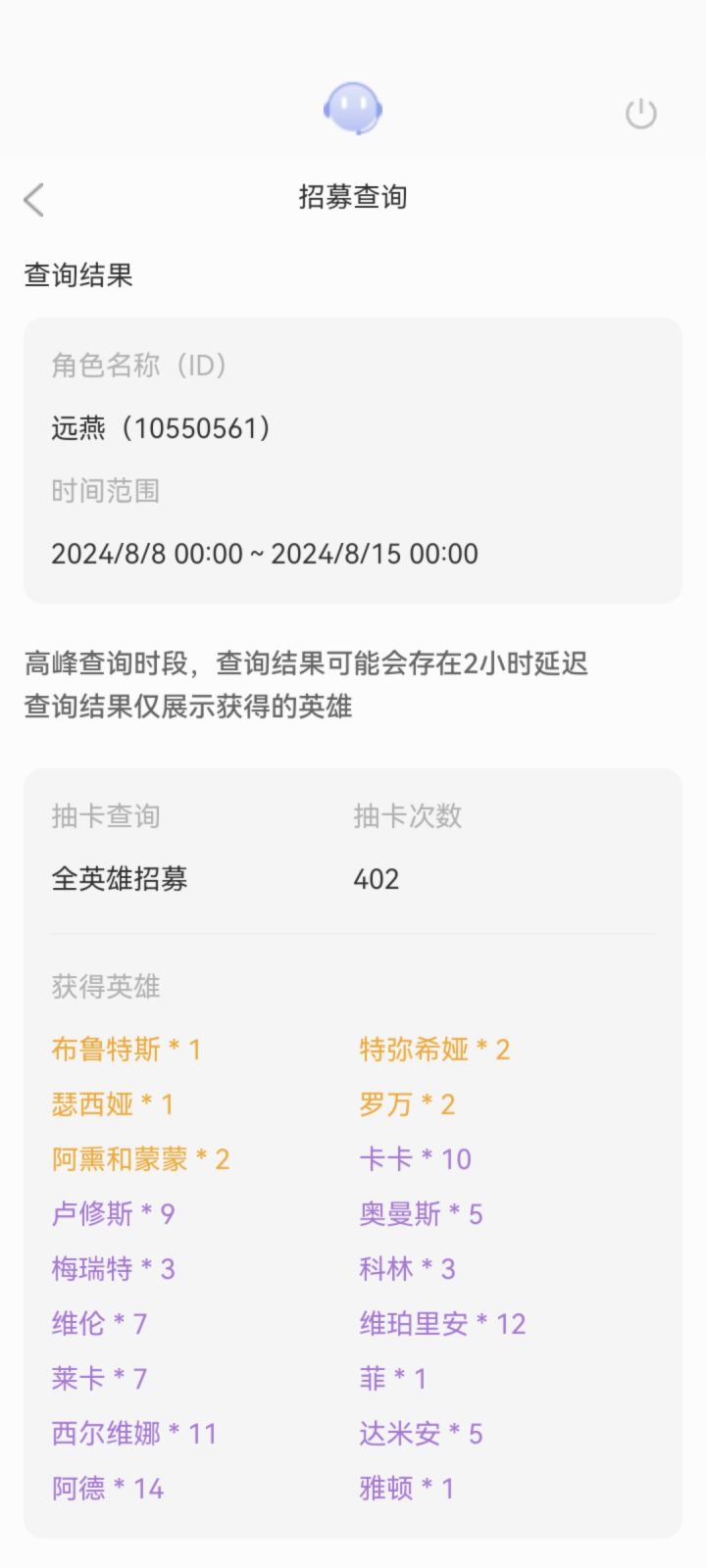 满心欢喜的来玩莉莉丝,没想到给我的是最最非酋的号,我以为大家都抽不到,看了你们资料我才,我就一个人全保底。我充了100,我实在撑不下去了,过不了多久就弃坑了吧。截图